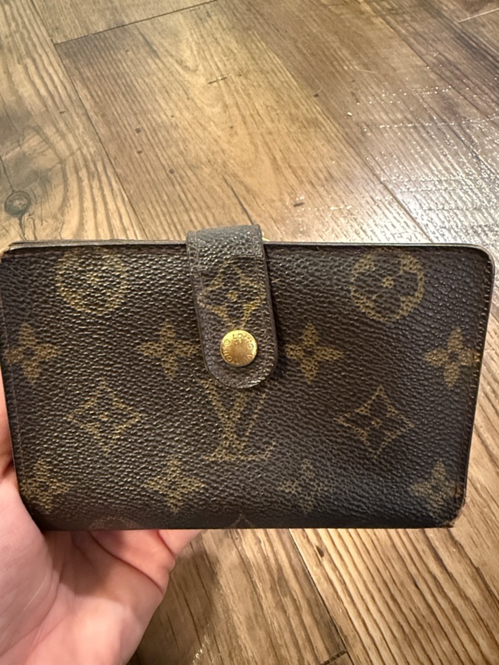 Louis Vuitton Monogram Canvas Snap Card Holder in Brown